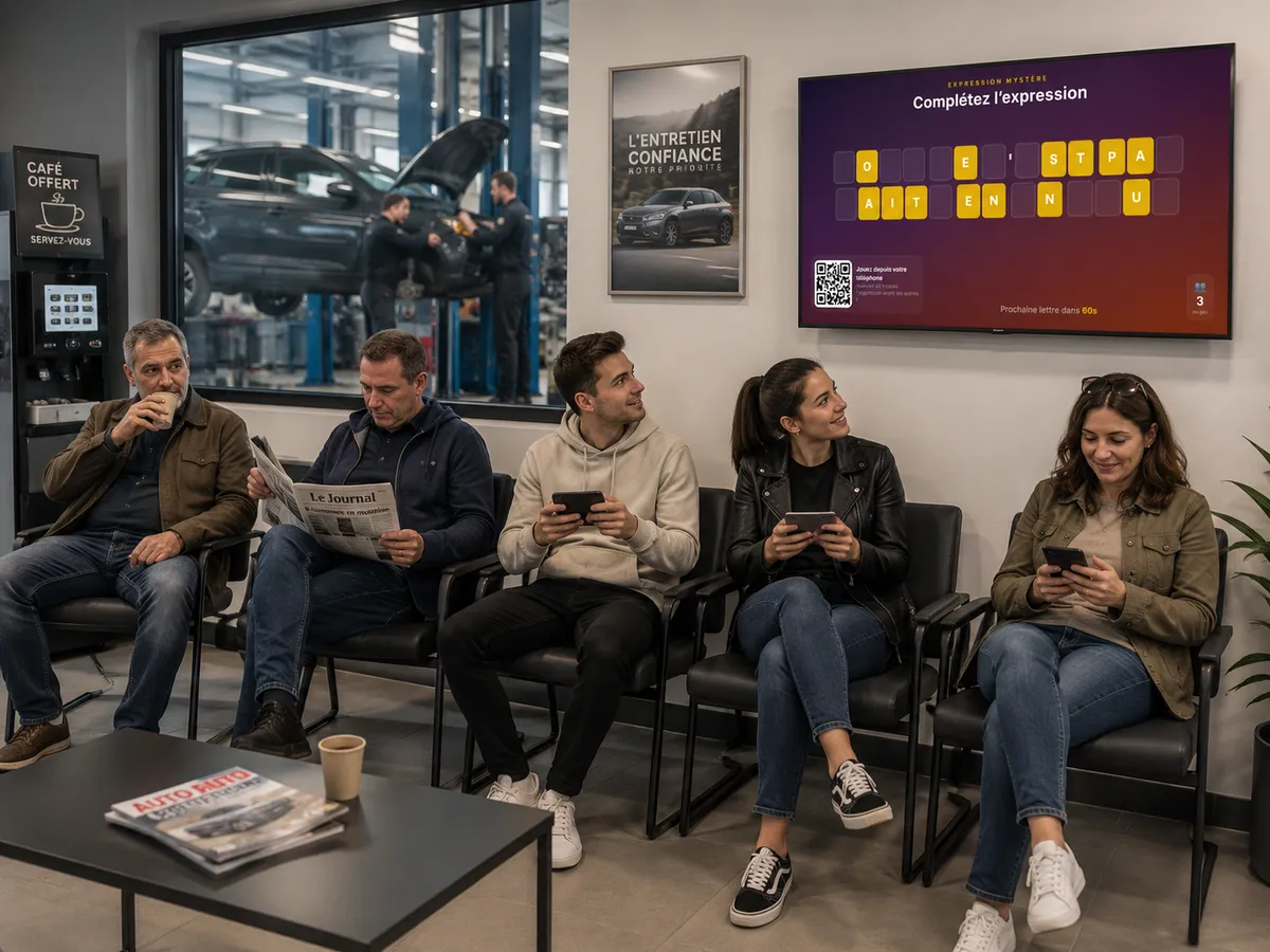 Espace d’attente d’un garage