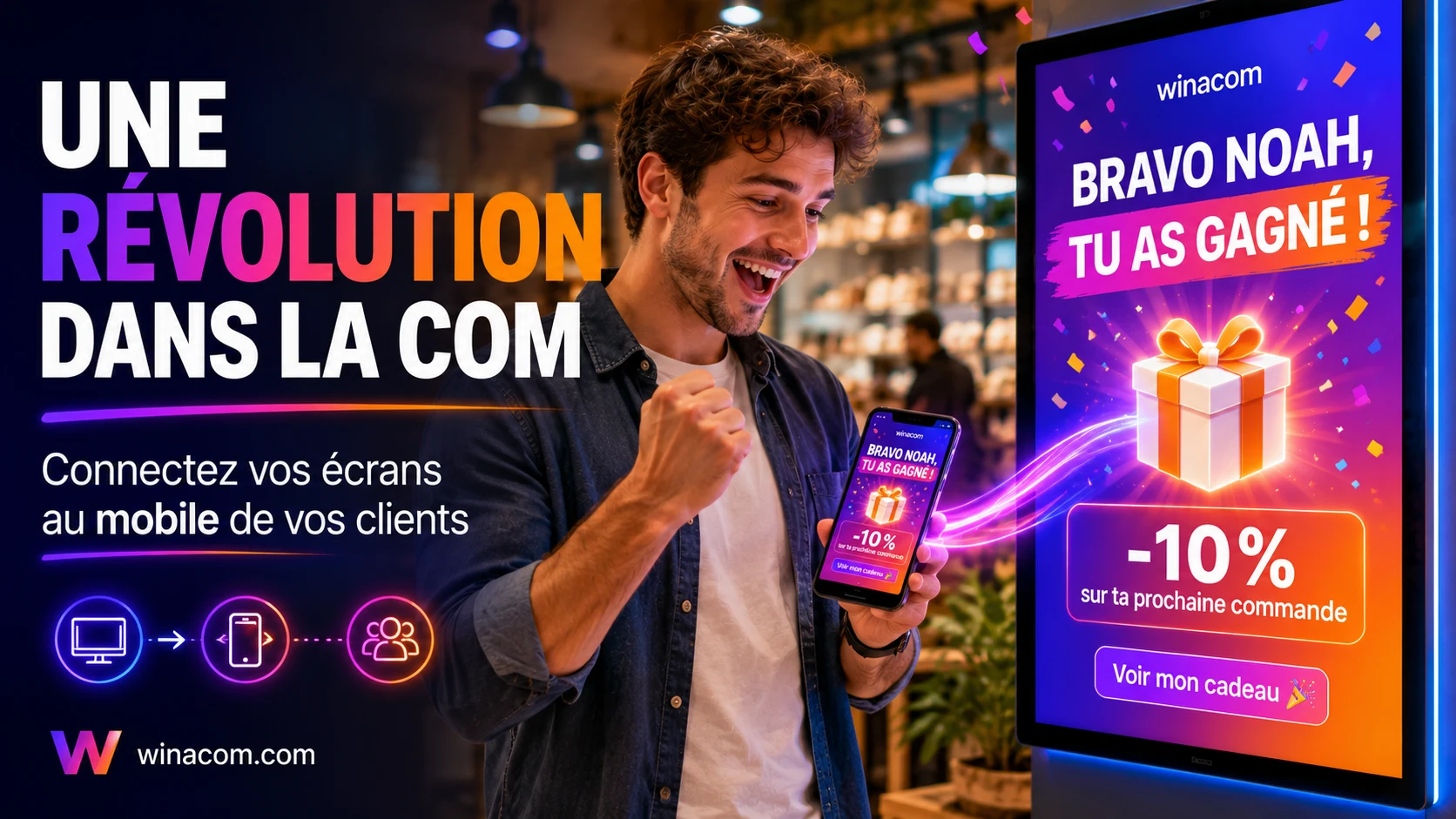 Tarifs Winacom — abonnement simple, sans engagement